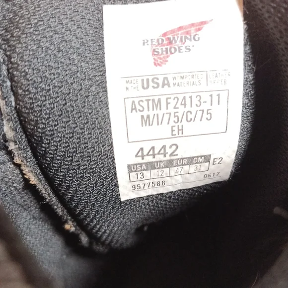 Red Wing Shoe Co.4442 8 Steel Waterproof Workboot Mens Size 13